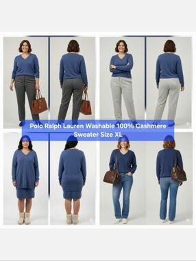 Polo Ralph Lauren Washable 100% Cashmere Sweater Size XL